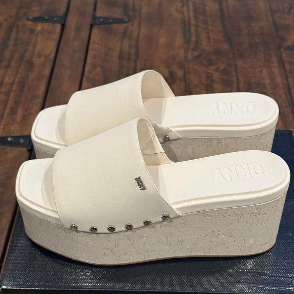 DKNY Alvy Platform Wedge Sandal
